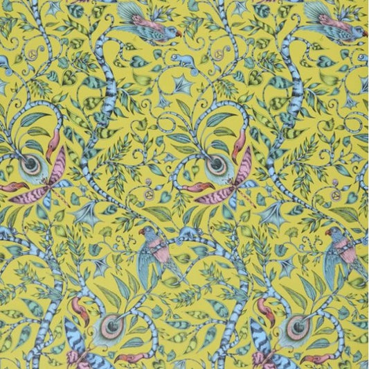 Clarke & Clarke Rousseau Wallpaper - Lime Sample