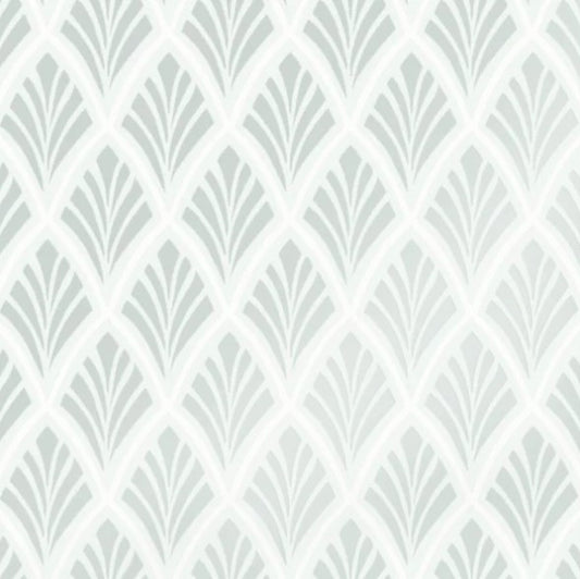 Laura Ashley Florin Duck Egg Wallpaper Sample