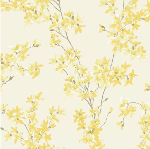 Laura Ashley Forsythia Sunshine Wallpaper Sample