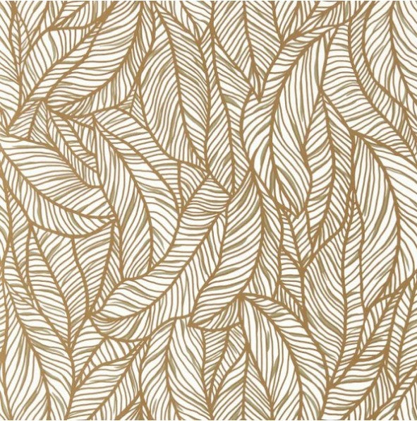 Clarke & Clarke Selva Wallpaper - Bronze/Ivory Sample