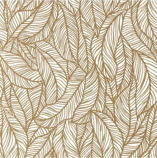 Clarke & Clarke Selva Wallpaper - Bronze/Ivory Sample