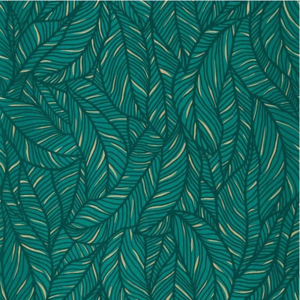 Clarke & Clarke Selva Wallpaper - Emerald Sample