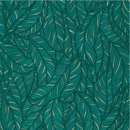Clarke & Clarke Selva Wallpaper - Emerald Sample