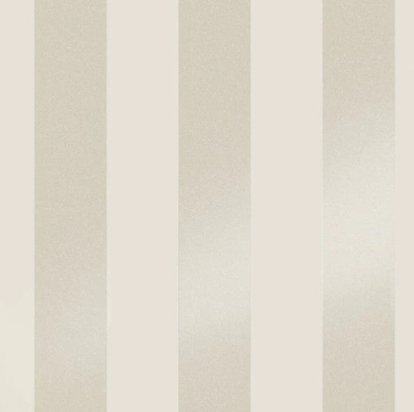Laura Ashley Lille Pearlescent Stripe Wallpaper - Linen Sample