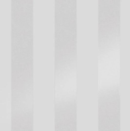 Laura Ashley Lille Pearlescent Stripe Wallpaper - Silver Sample