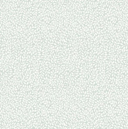 Laura Ashley Little Vines Duck Egg Wallpaper Sample