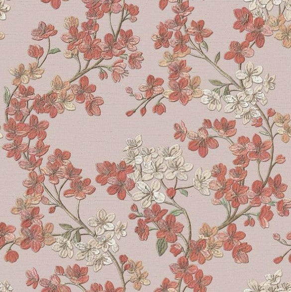 Grace Cherry Blossom Tree Wallpaper Blush Pink Sample