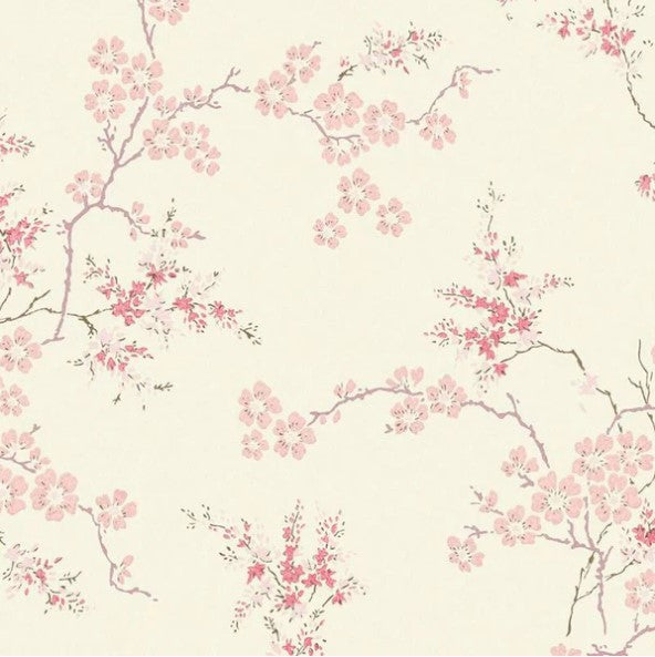Laura Ashley Oriental Blossom Wallpaper Sample