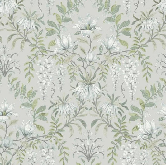 Laura Ashley Parterre Sage Wallpaper Sample