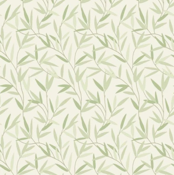 Laura Ashley Willow Leaf Hedgerow Wallpaper Sample