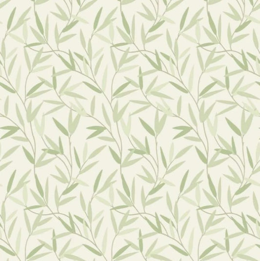 Laura Ashley Willow Leaf Hedgerow Wallpaper Sample