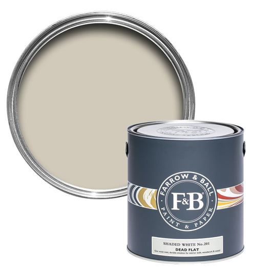 Farrow & Ball Dead Flat Oops Tin - Shaded White 5L