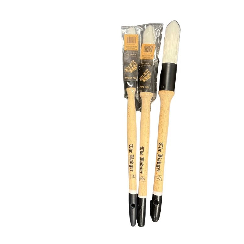 Paint Warrior Badger Round Sash Trim Brush