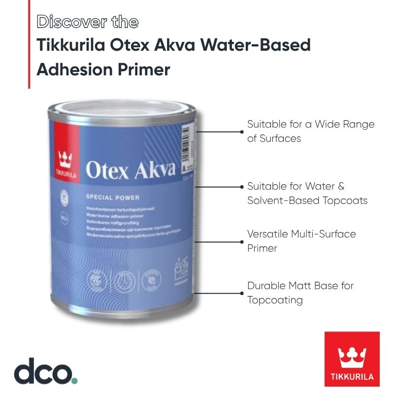 Tikkurila Otex Akva Water-Based Adhesion Primer - Colour Match