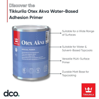 Tikkurila Otex Akva Water-Based Adhesion Primer - Colour Match