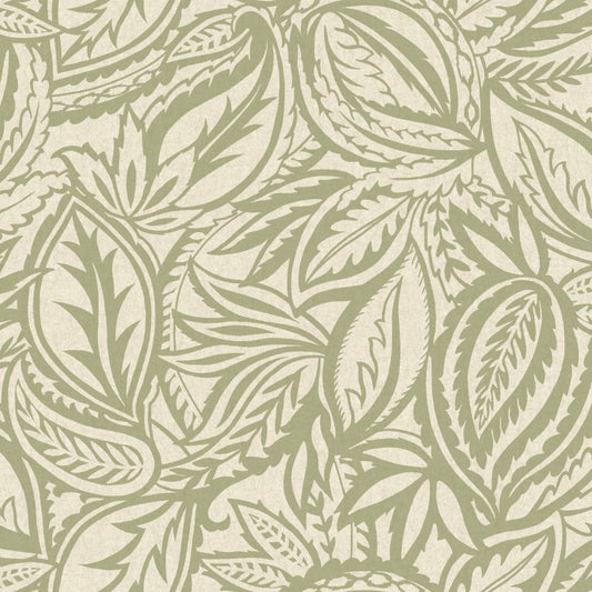Paisley Leaf Wallpaper