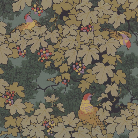 Little Greene Vine Wallpaper Sample - Verde
