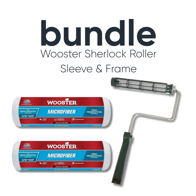 Wooster Sherlock Roller Sleeve & Frame Bundle