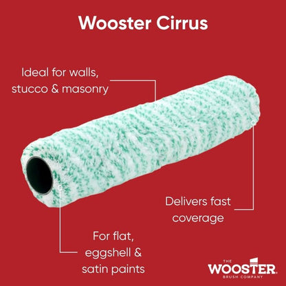 Wooster 18" Cirrus X Masonry Roller Sleeve 1" Nap - XL Pile