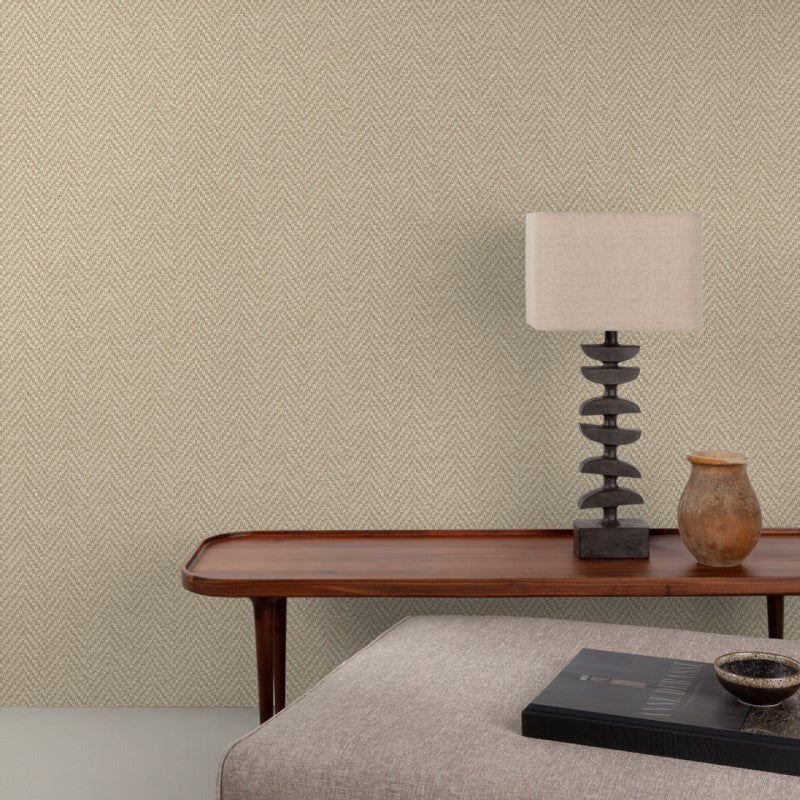 Antiga Herringbone Wallpaper
