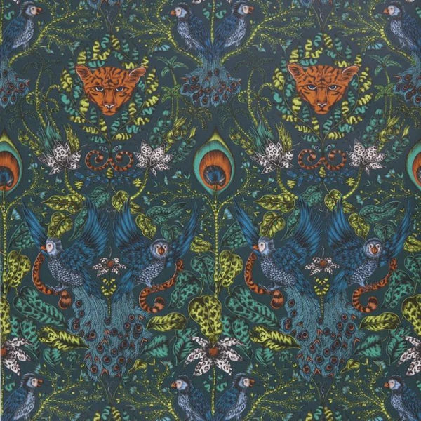 Clarke & Clarke Amazon Wallpaper - Navy Sample