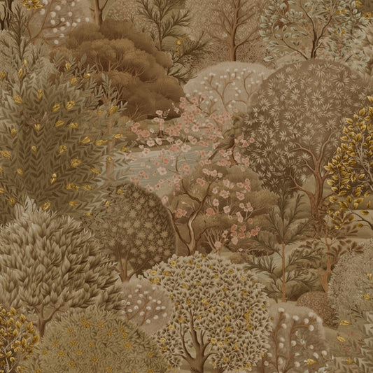Arboretum Tree Wallpaper - Neutral Sample