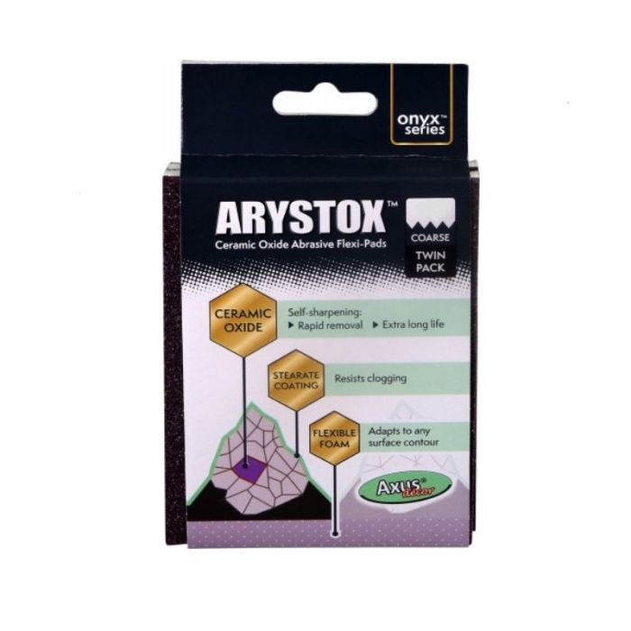 Axus Onyx Series Arystox Ceramic Oxide Abrasive Flexi-Pads (Twin Pack ...