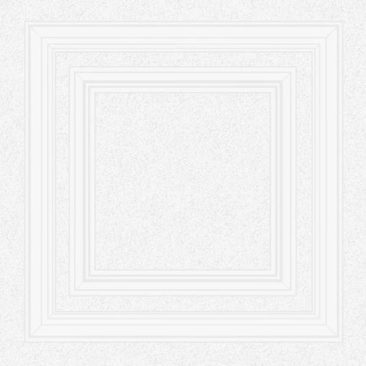 Belgravia Textured Paintable Panel Wallpaper White Sample