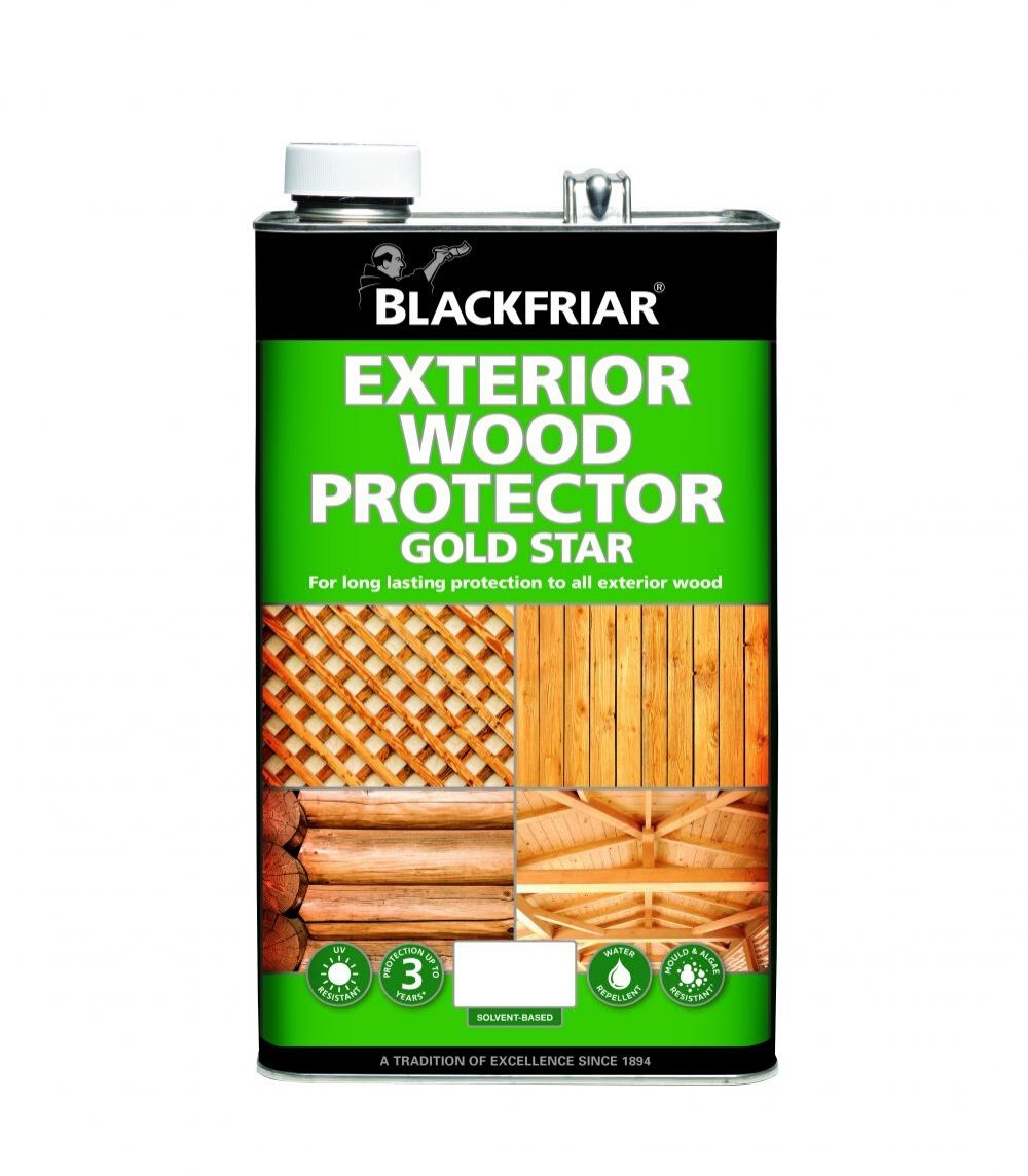 Timber Protector Paint Blackfriar Exterior Wood Protector Gold Star | Wood Preservative ...