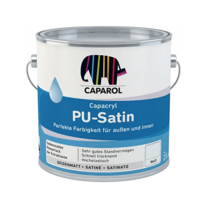 Caparol PU Satin Wood & Metal Paint - White