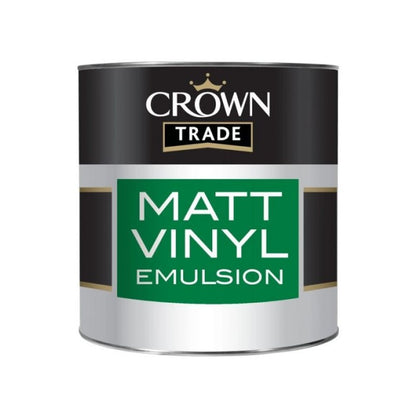 Crown Trade Vinyl Matt - Designer Colour Match Paint - Snowfall - 2.5L