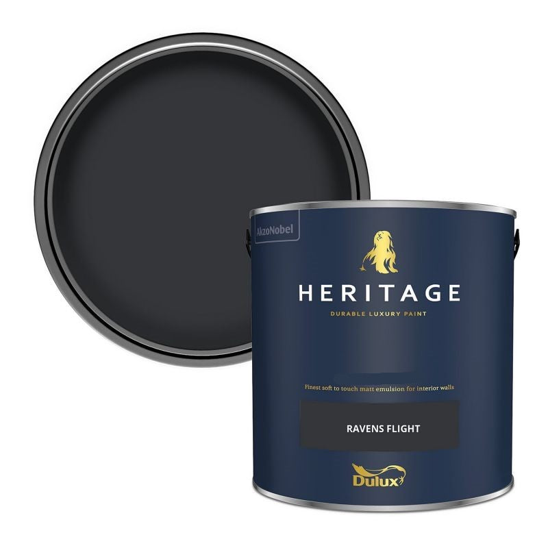 Dulux Heritage Eggshell Oops Tin - Ravens Flight - 2.5L