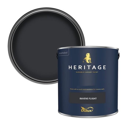 Dulux Heritage Eggshell Oops Tin - Ravens Flight - 2.5L
