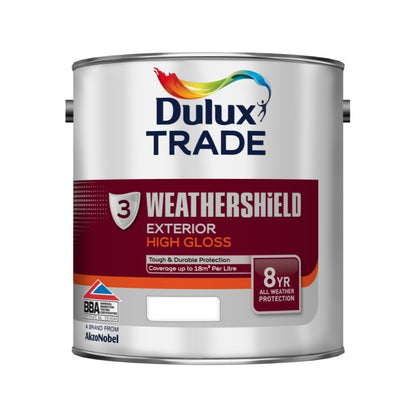 Dulux Trade Weathershield High Gloss Paint - Designer Colour Match Paint - Avocado 1L