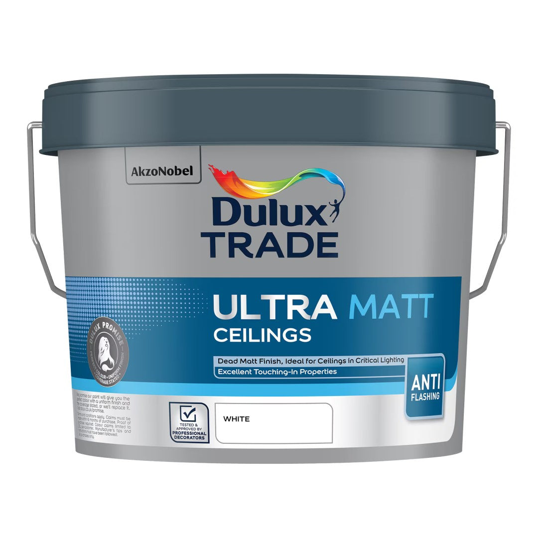 Dulux Trade Ultra Matt Ceilings Paint - White