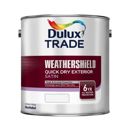 Dulux Trade Weathershield Quick Dry Exterior Satin - Designer Colour Match Paint - Village Maze 2.5L