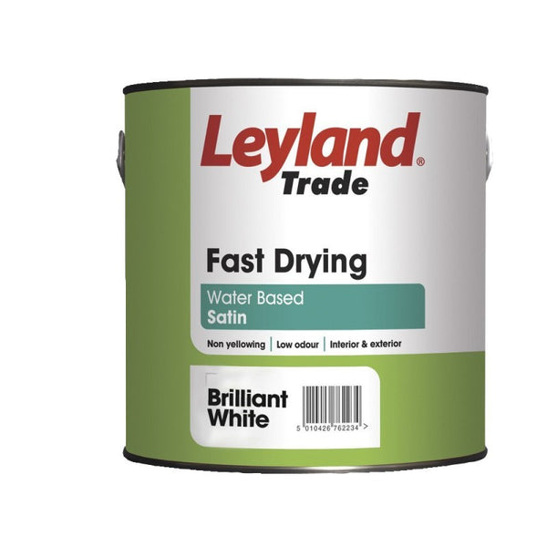 Leyland Trade Fast Drying Satin Paint Brilliant White Decorating