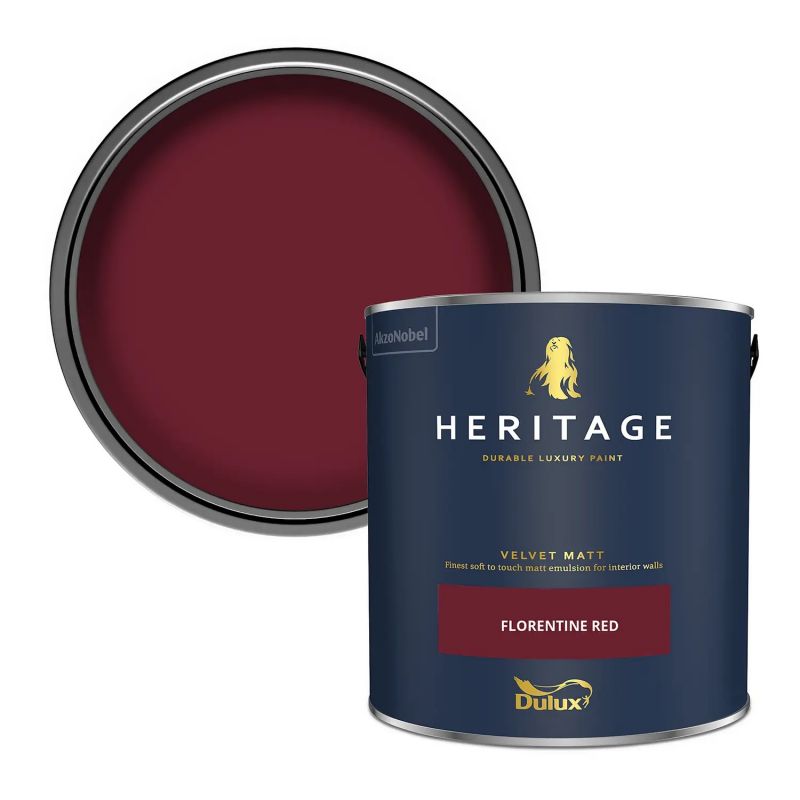 Dulux Heritage Matt Emulsion Paint - Florentine Red | DCO – Decorating ...