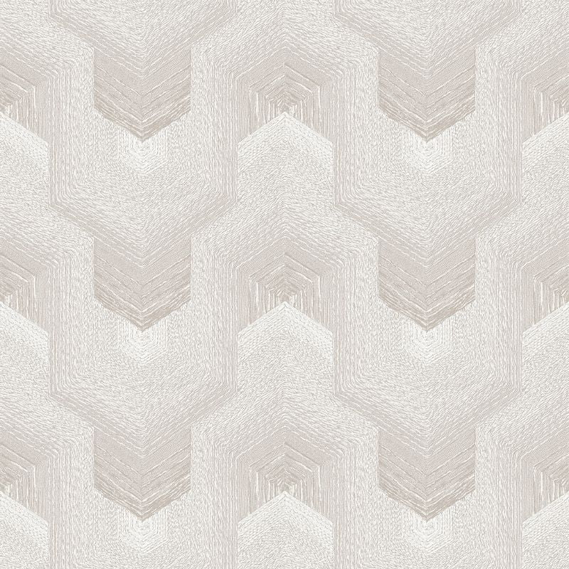 Polygonal Dream Geometric Wallpaper Pale Silver Decorating Centre