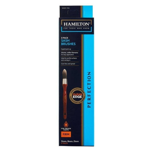 Hamilton Perfection Sash Brush - 3 Pack