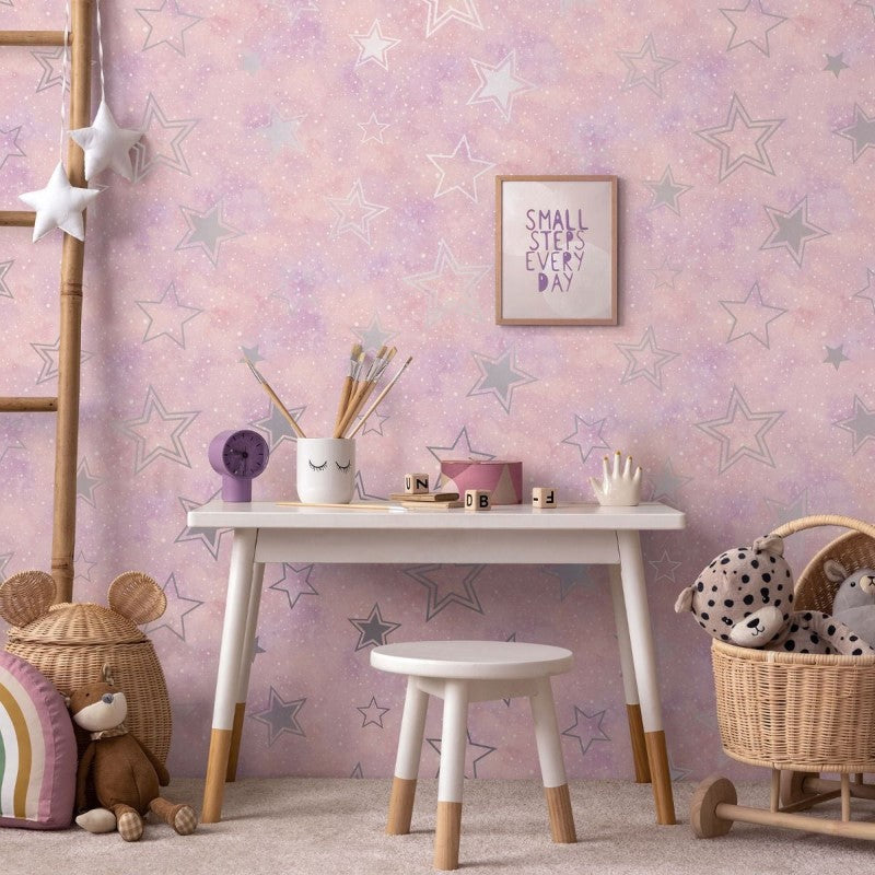 Stardust Metallic Wallpaper