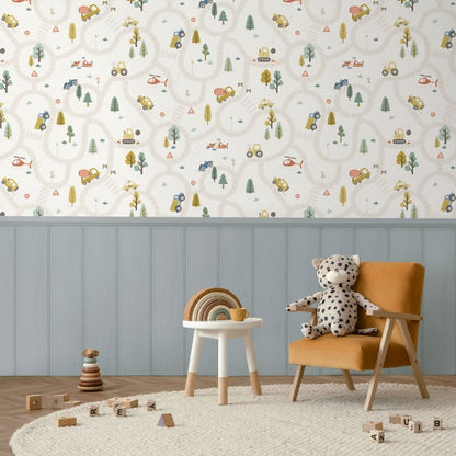 Roundabout Road Wallpaper