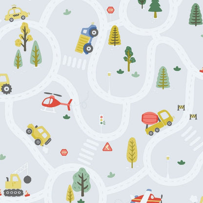 Roundabout Road Wallpaper