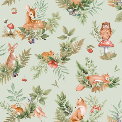 Forest Friends Woodland Wallpaper