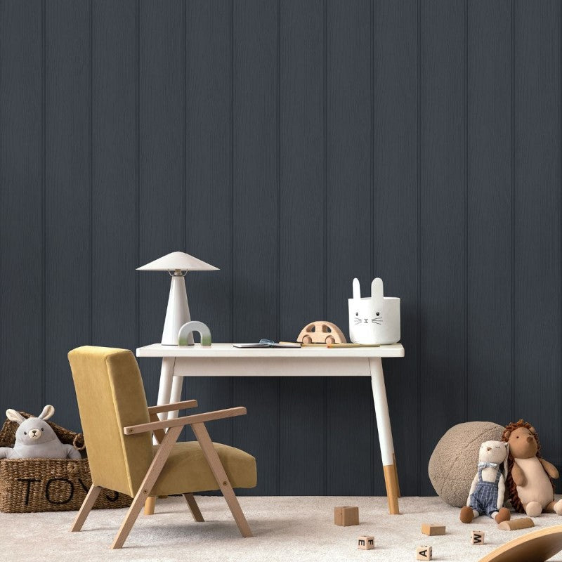 Tongue & Groove Panelled Wallpaper