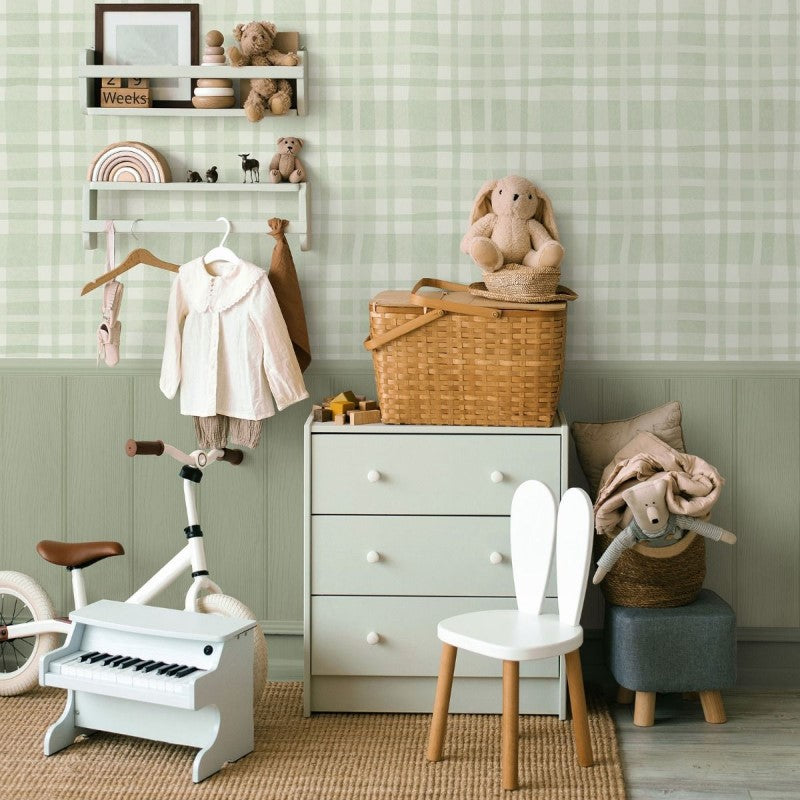 Ivy Plaid Check Wallpaper