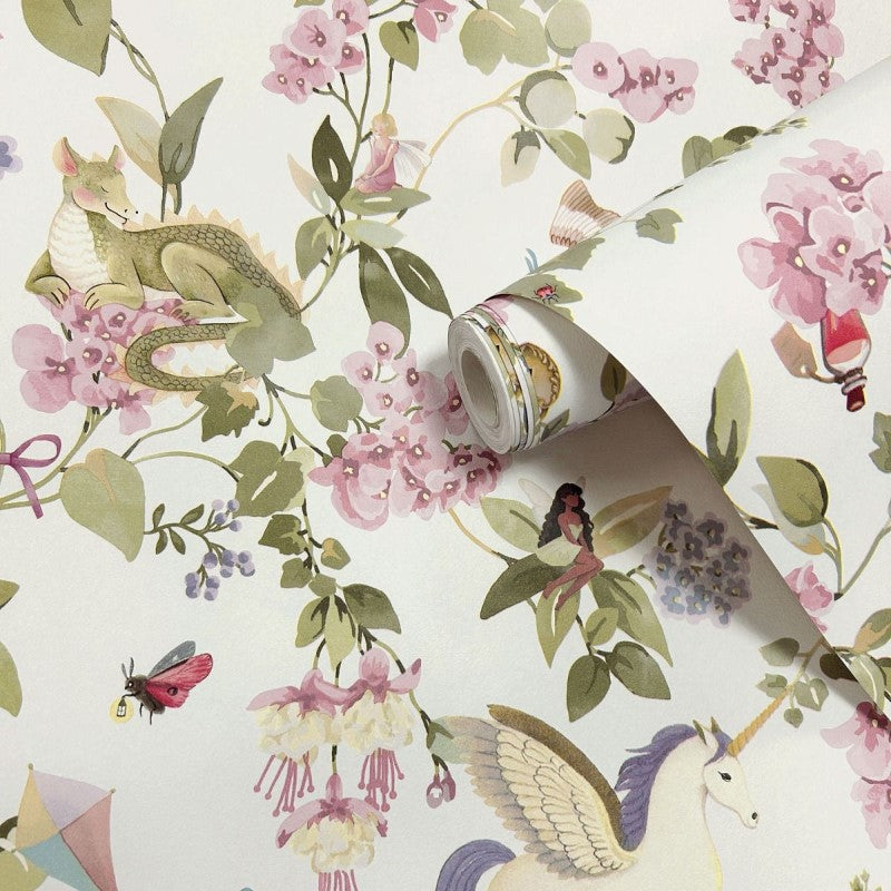 Away With The Fairies Floral Wallpaper