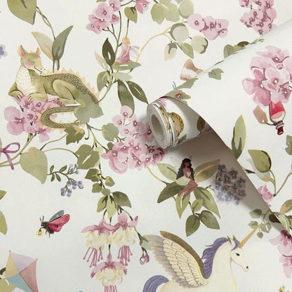 Away With The Fairies Floral Wallpaper