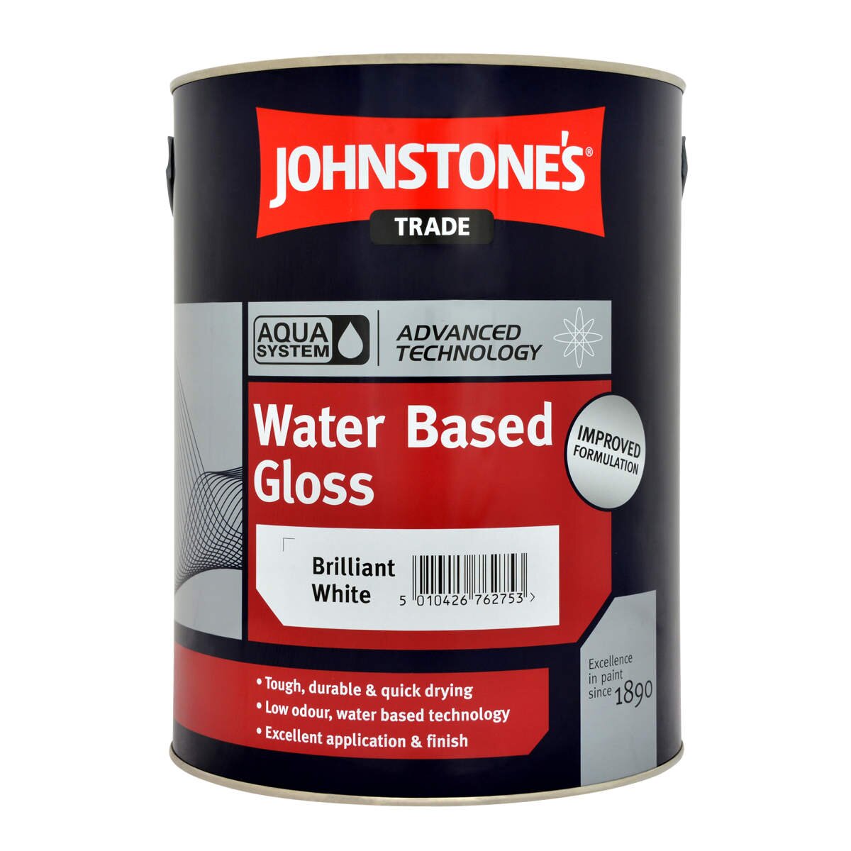 Johnstone's Trade Water Based Aqua Gloss Paint Decorating Centre Online