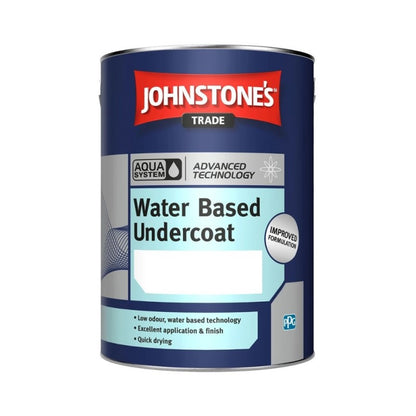 Johnstones Trade Aqua Water-Based Undercoat - Designer Colour Match Paint - W101 5L